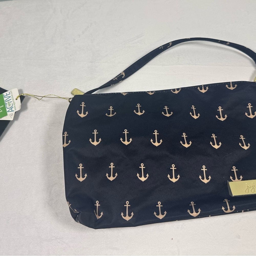 Ju-Ju-Be Navy and Tan Anchor Print Baby Bag